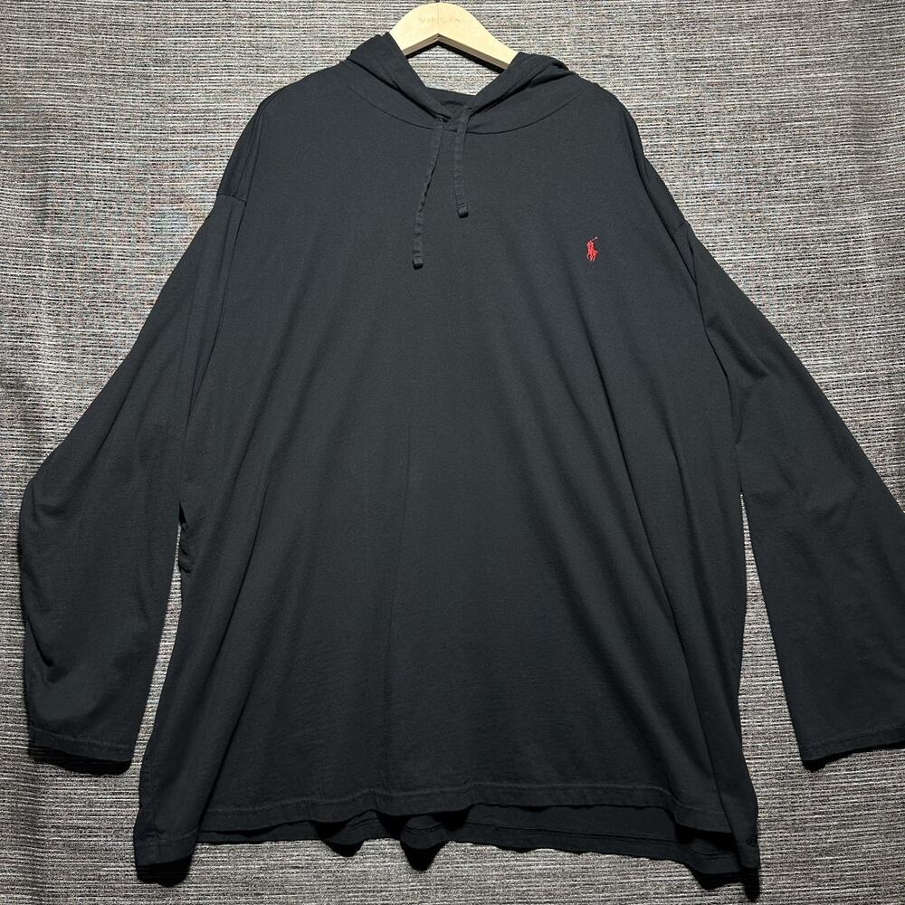 Polo Ralph Lauren Hoodie Men's 5XB Black Pullover Soft